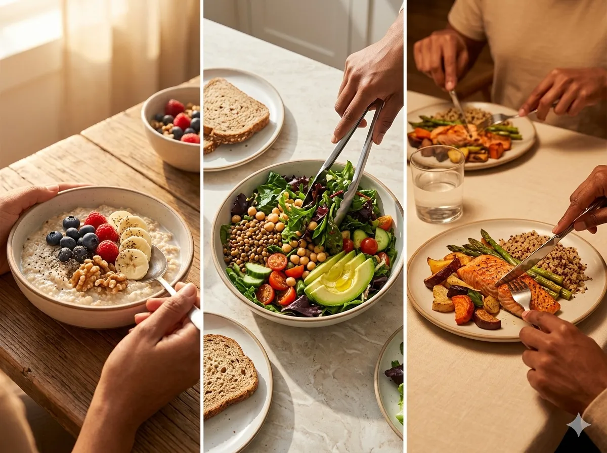 Anti-Inflammatory Morning, Lunch, and Dinner Templates